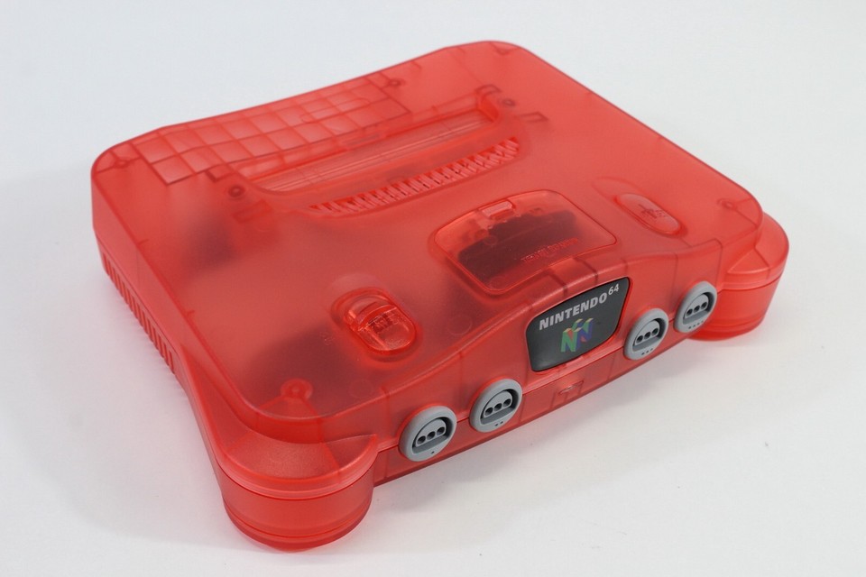 Nintendo 64 N64 Clear Transparent Console LED NTSC REGION FREE Mod ...
