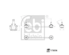 Genuine FEBI BILSTEIN Bar/Strut Stabilizer 175656 for Tesla