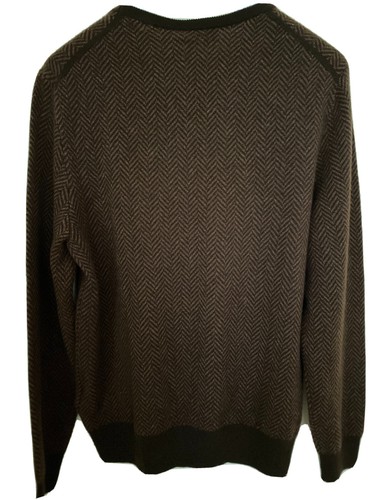RALPH LAUREN PURPLE LABEL 100%CASHMERE SWEATER MADE IN ITALY BROWN SIZE XL XXL - Picture 2 of 4