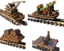 009 set of 5 wagons NE Miniatures - unpainted -oo9