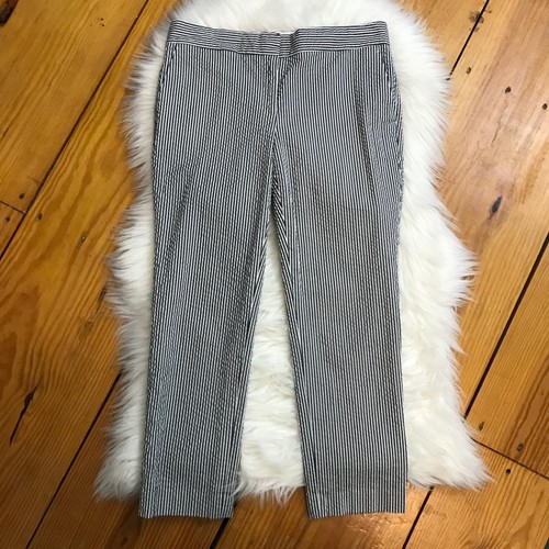 Ann Taylor Seersucker Pants Womens 6 