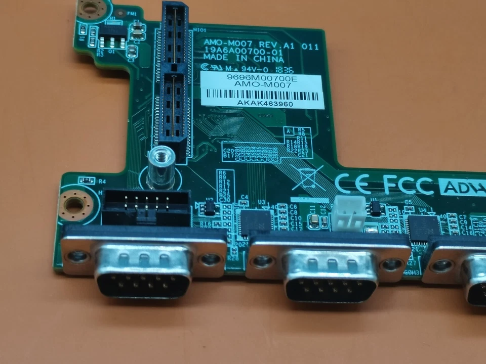 ADVANTECH AMO-M007  REV A1 011  19A6A00700-01   9696M00700E  PCB - Image 4 of 4