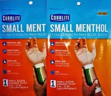 Coralite MENTHOL Powerful Pain Relief Small Sleeve 2 pack