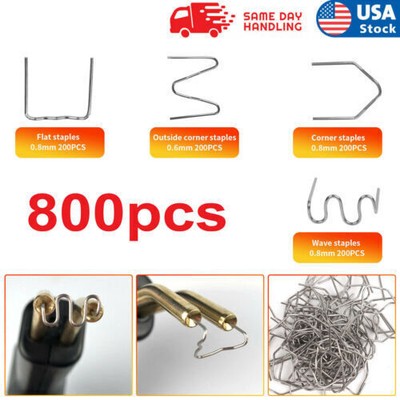 800x Plastic Bumper Welding Hot Repair Staple Welder Stapler for Car Kit Fender