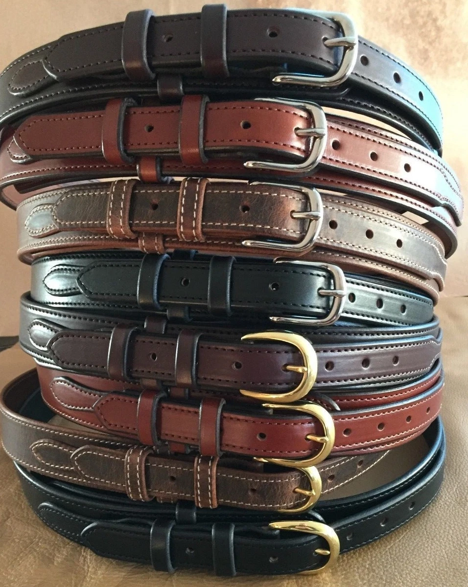 Amish leather belts discount