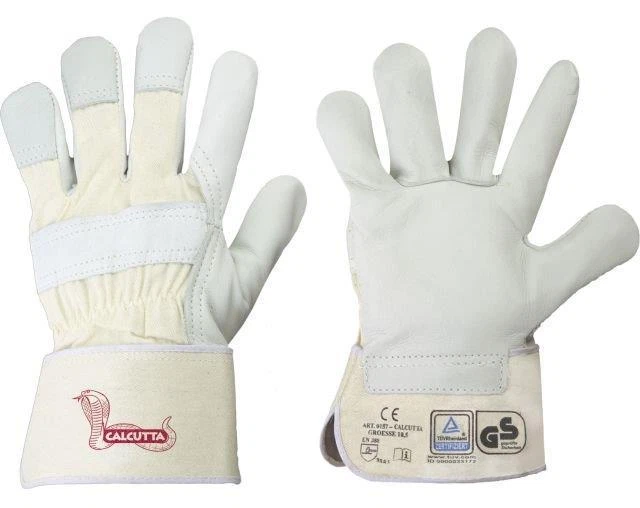 MARKENLOS 12 Paar Arbeitshandschuhe Leder Rindvollleder Handschuhe Calcutta Stronghand