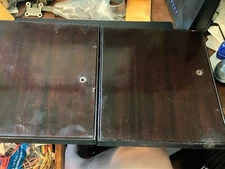 Victor Victrola XIV Phonograph Two Mahogany Speaker Doors Parts