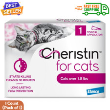 Cheristin Flea Treatment  Prevention for Cats  Fast acting topical flea, 1 Ct.