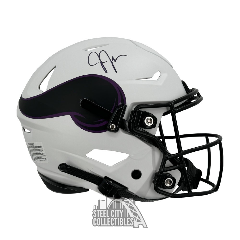 Justin Jefferson Autographed Signed Minnesota Lunar Flex Authentic Full Size Helmet-BAS 