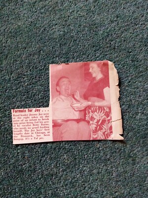 El35 Ephemera 1941 Jazz Bild Bandleader Jimmy Joy Betty Burns 