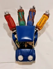 Unique Cheese Knife Spread, Golf Cart with 4 Knife Clubs