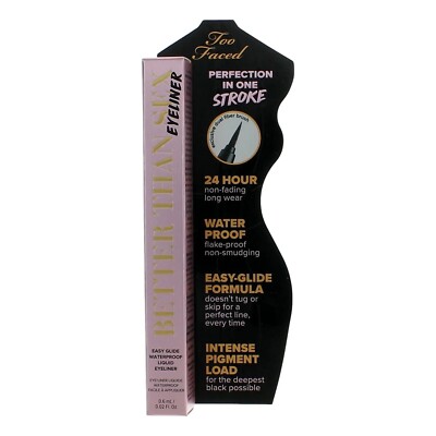 Too Faced Better than Sex Waterproof Liquid Eyeliner .02 oz / .6 ml F/S NIB