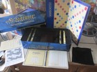 Vintage Scrabble Crossword Game Collector’s Edition Blue Tin Milton Bradley 2000