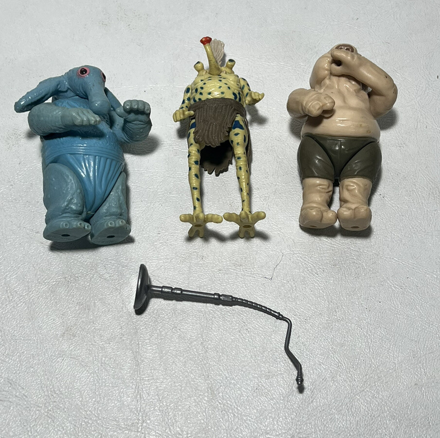 Vintage Star Wars Action Figure Max Rebo Band 3-Pack Kenner 1983 ROTJ Microphone