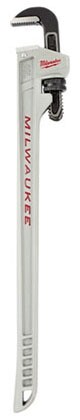 Milwaukee 14 In. Aluminum Pipe Wrench With Power Length Handle 48-22-7215 - The Home Depot - Foto 5