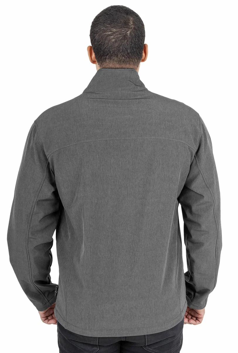 Free Country Mens Base Camp Softshell Jacket Medium Light Grey eBay