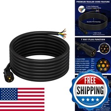 Cheemuii 15ft 7 Pin Trailer Wiring Harness Kit 7 Way Cord Dl024 Cheemuii 15ft 7 Pin Trailer Wiring Harness Kit 7 Way Cord Dl024