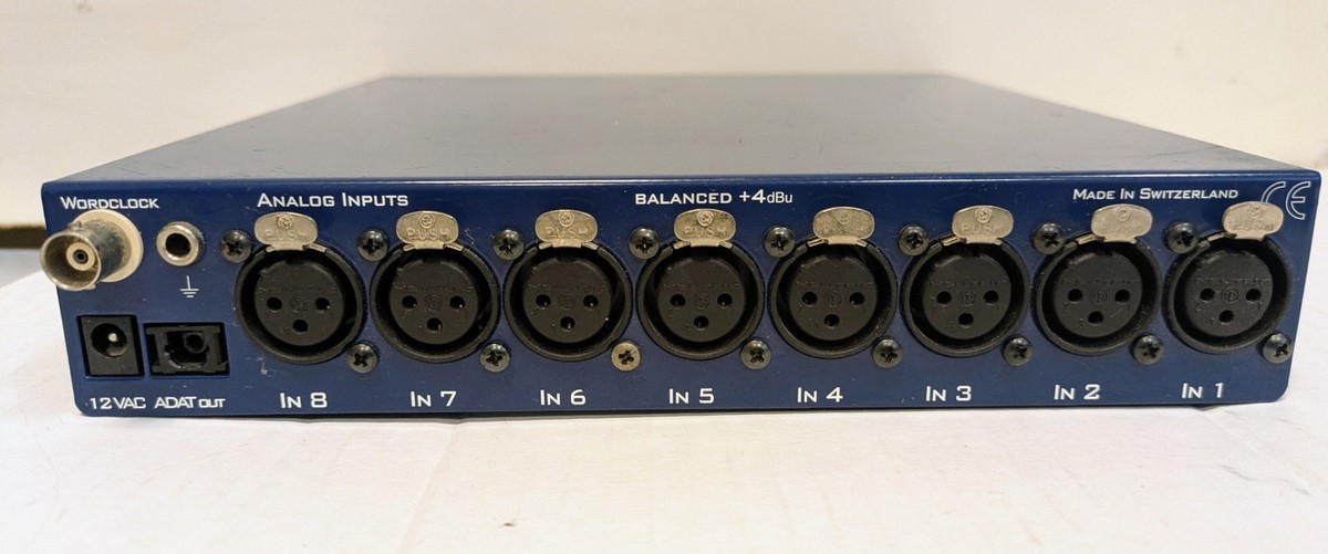 Sonorus AUDIO AD24 8 Channel 24 Bit AD Converter ADAT XLR Vintage