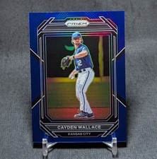 Cayden Wallace Blue Holo /149 Prospect Rookie 2023 Panini Prizm Card #74 Royals