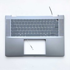 New Palmrest w/ Backlit Keyboard For Dell Ins...