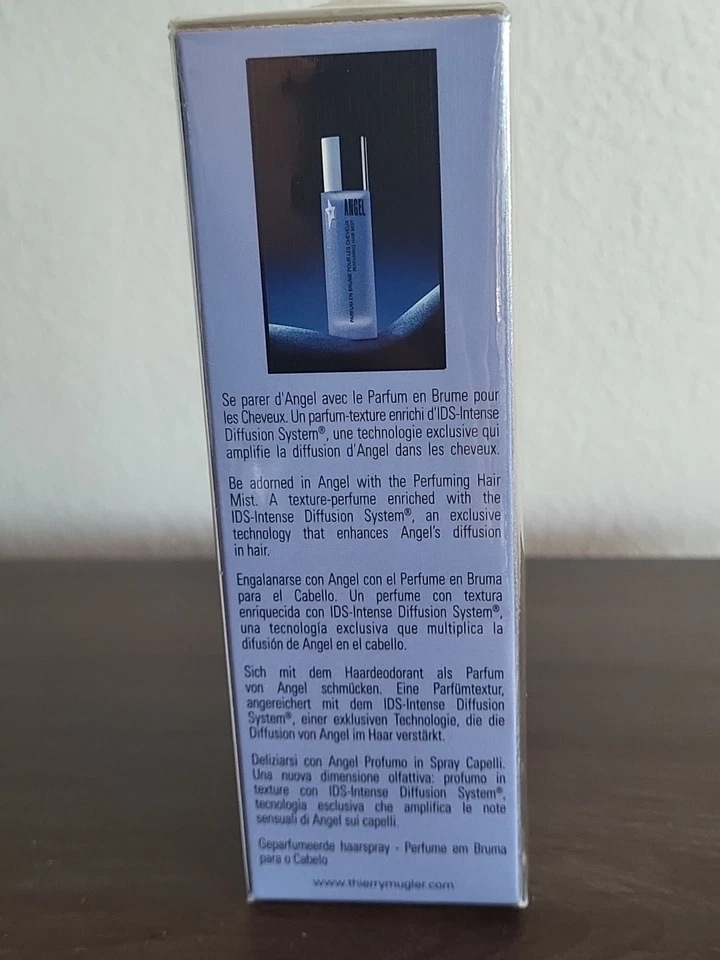 NIEBLA PERFUMADA PARA EL CABELLO ANGEL BY THIERRY MUGLER 1,0 OZ/30 ML SELLADA DE FÁBRICA Foto 3 de 4