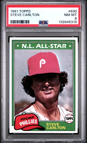 1981 Topps Steve Carlton #630 card