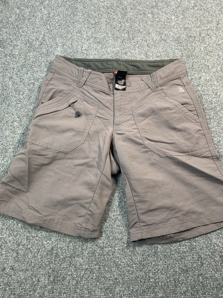 The North Face 短裤女式 2 紫色梅尼龙远足户外野营 — 第 2/4 张图片