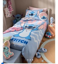 Disney Stitch Blue Reversible Duvet Set Single Size