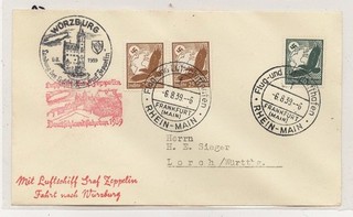 Germany Good Zeppelin Cover Lot # 42