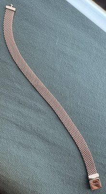PANDORA  14K ROSE  GOLD PLATED  REFLEXIONS MESH BRACELET  AUTHENTIC