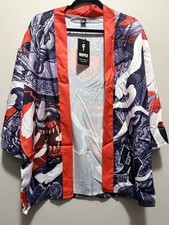 Niepce Japanese Oni Demon Kimono Cardigan Men Medium Anime Streetwear New