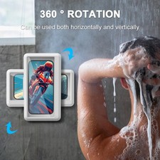 Bathroom waterproof anti fog shower Rotatable Phone Case suitable for bathrooms