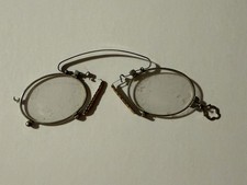 Vintage antique Pince-Nez style eye glasses oval