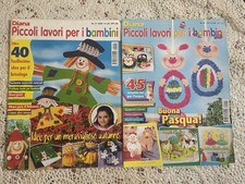 x 2 RIVISTE UNCINETTO DIANA PICCOLI LAVORI PER I BAMBINI BRICOLAGE PASQUA IDEE