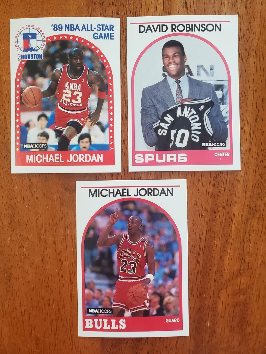 1989-90 NBA HOOPS COMPLETE SET 1-300 (2 JORDAN'S) DAVID ROBINSON