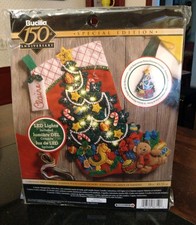 Bucilla Christmas Tree Surprise Felt Stocking Craft Kit Special Edition Complete