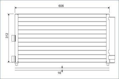 Klimakondensator Aluminium mit Trockner für Fiat Doblo 1.3 1.4 1.6 2.0 ab 06->