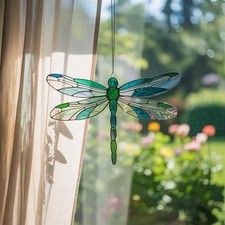 Green Dragonfly Acrylic Suncatcher