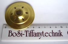 Tiffanytechnik / Lampenkappe D = 54 mm H = 13 mm  Messing  BoSi Art  seit 1990