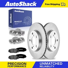 Front Drilled Slotted Brake Rotors Premium Ceramic Pad Calipers for Chevy Impala