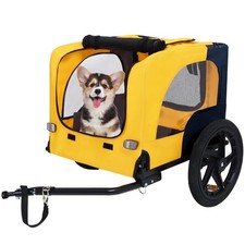 Leash Pet Bike Trailer Dog Cart for Bicycle, Suitable for Small and Medium Pets,