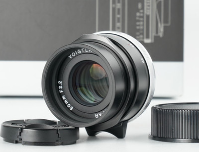 [TOP Mint] Voigtlander COLOR SKOPAR 50mm f/2.2 Black VM Leica M Lens JP #5219A