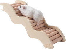 Hamster Ladder Bridge - Wooden Hamster Climbing Toy for Cage Decor and Accessori