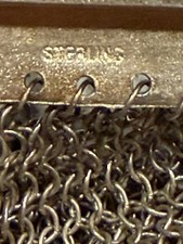 Antique Sliver Mesh Coin Purse 3x3. Weight 66.97 011815