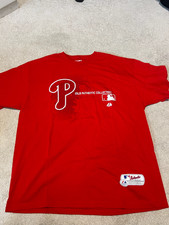 Majestic Philadelphia Phillies MLB Authentic Collection Red T-Shirt - Men's XL