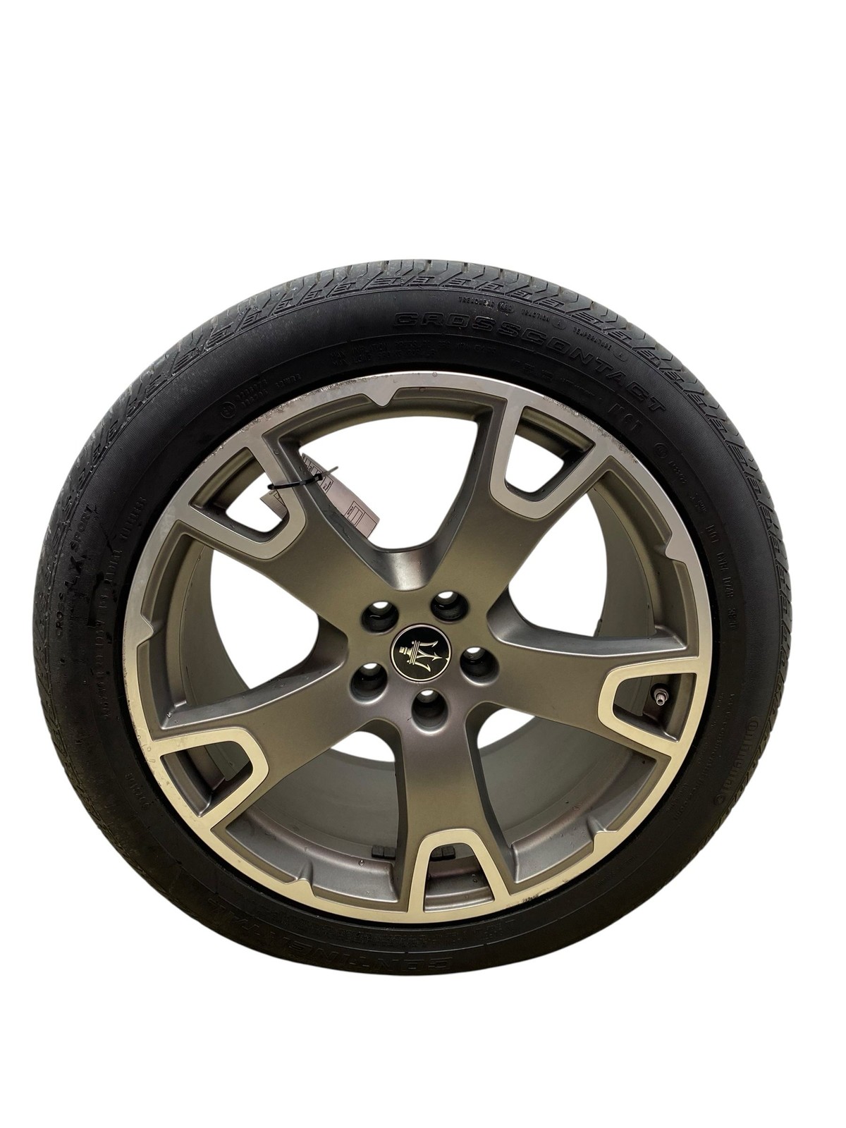 2021 MASERATI LEVANTE M161 20X10.5 5 SPOKE WHEEL W/ TIRE | DARK GRAY *CURB RASH*