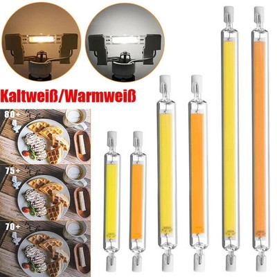 2X R7S LED 220V 10W/20W 78mm 118mm Glasröhre Glühbirne COB Ersetzen Halogenlampe