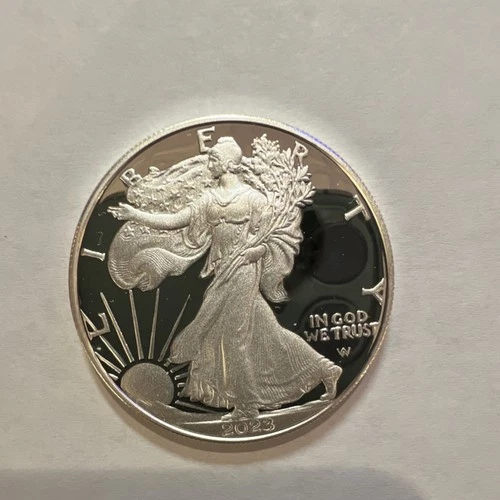 American Eagle 2023-W Silver Proof Coin .999 Fine Deep Cameo