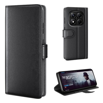 ECHT LEDER Handyhülle für Xiaomi Redmi Note 14 Pro Lederhülle Klapphülle 9H Glas