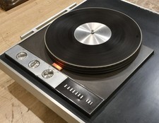 Garrard 401 Vintage Idler Drive Turntable Tested Working Platter Cabinet Japan